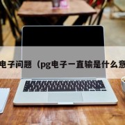 PG电子问题（pg电子一直输是什么意思）